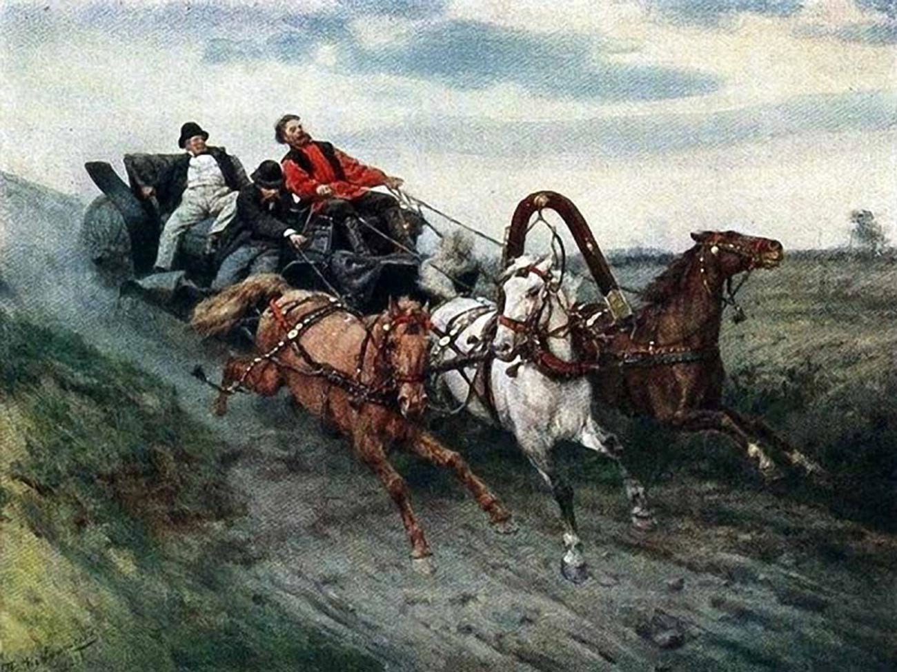 «Понесли». 1884. Художник Павел Ковалевский