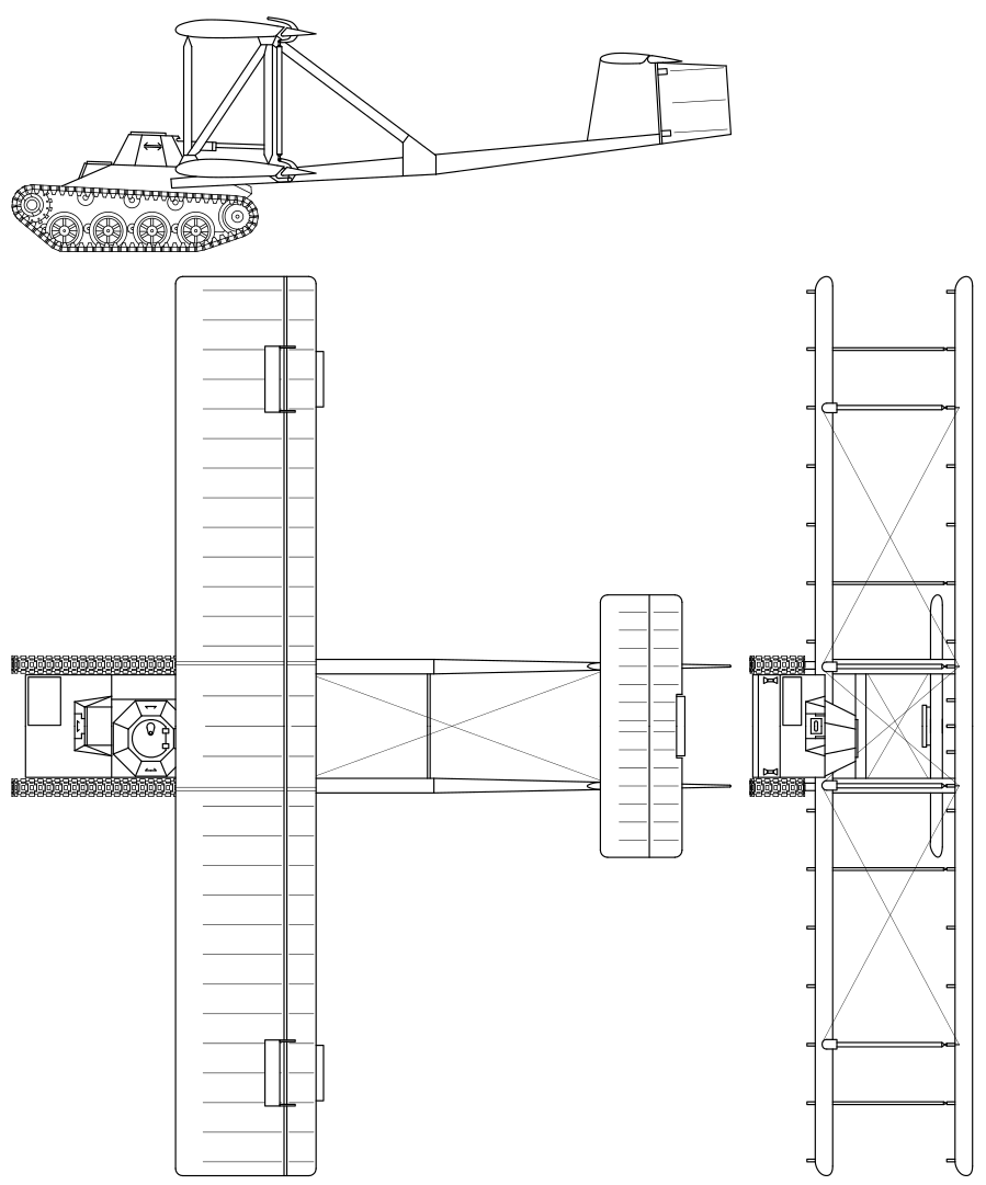Diagrama del proyecto del T-60 volador.