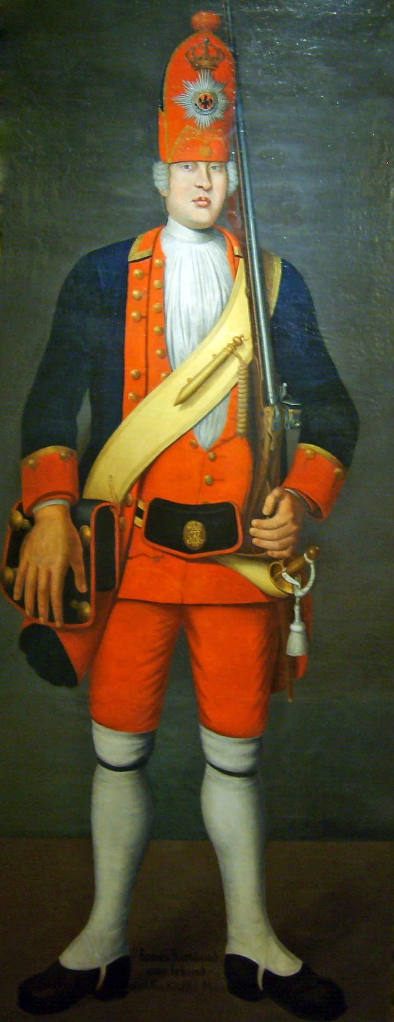 James Kirkland, uno dei giganti più alti: 216 cm. Fu catturato e costretto a unirsi agli “Spilungoni” del re di Prussia
