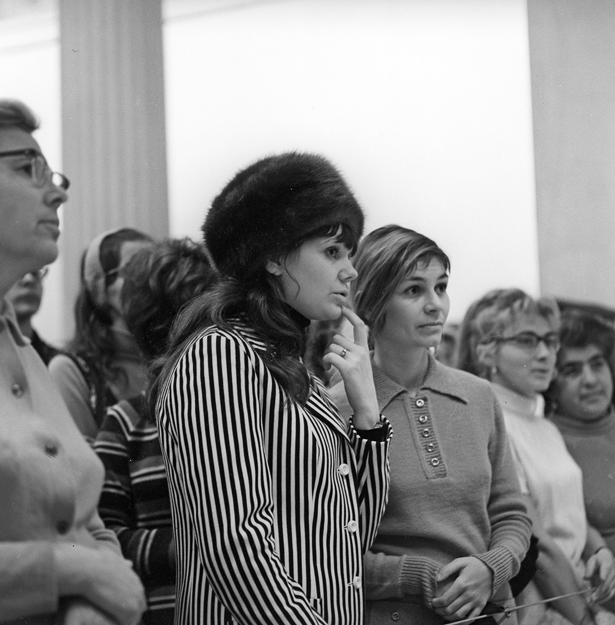 At the Pushkin Museum of Fine Arts in Moscow, 1972.

/Sputnik