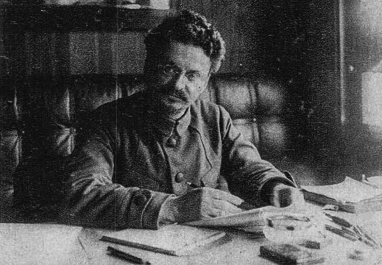 León Trotski, otro de los líderes de la Revolución bolchevique y principal competidor de Stalin, 1921