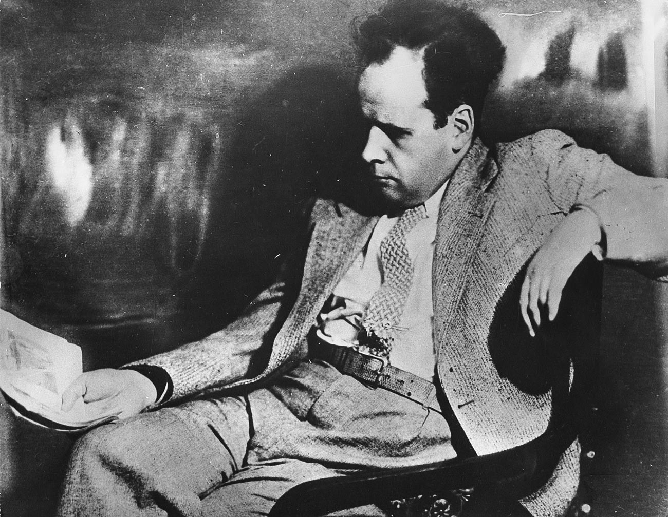 Serguéi Eisenstein, legendario director de cine soviético, años 30.
