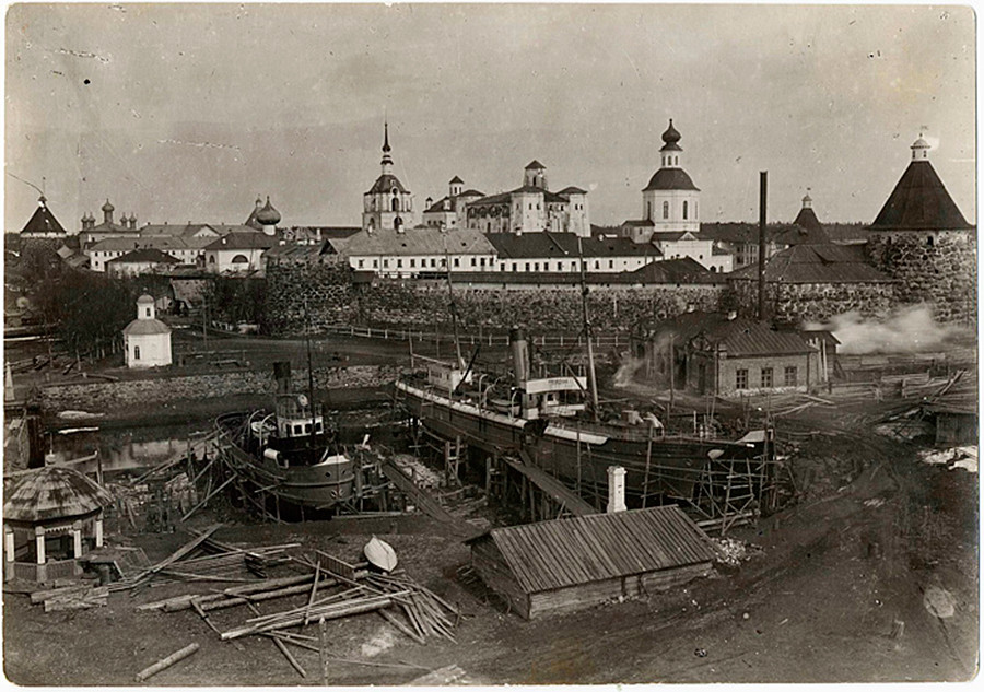 Solovki prison camp in the former Solovetsky monastery