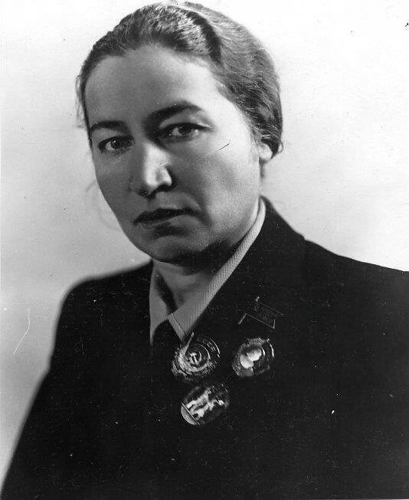 Polina Zhemchuzhina as the Deputy of the Supreme Soviet of the USSR