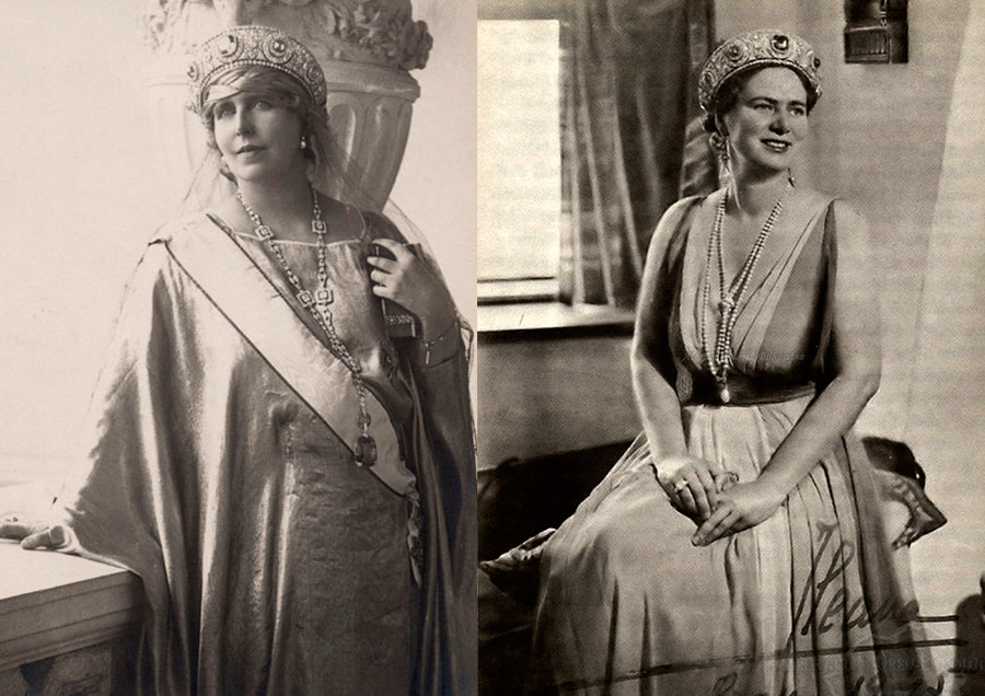 ルーマニアのマリア女王（左）とルーマニア王女イレアナ（右）