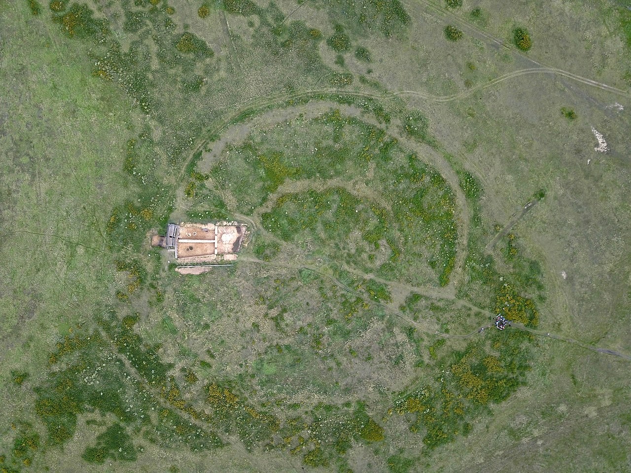 The Arkaim site as seen from above