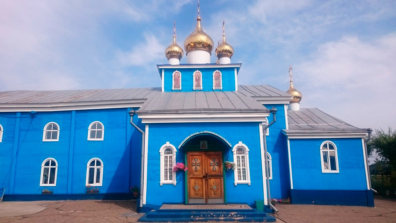Храм светог Арханђела Михаила у Караганди (данас Казахстан), подигнут 1946-1954.