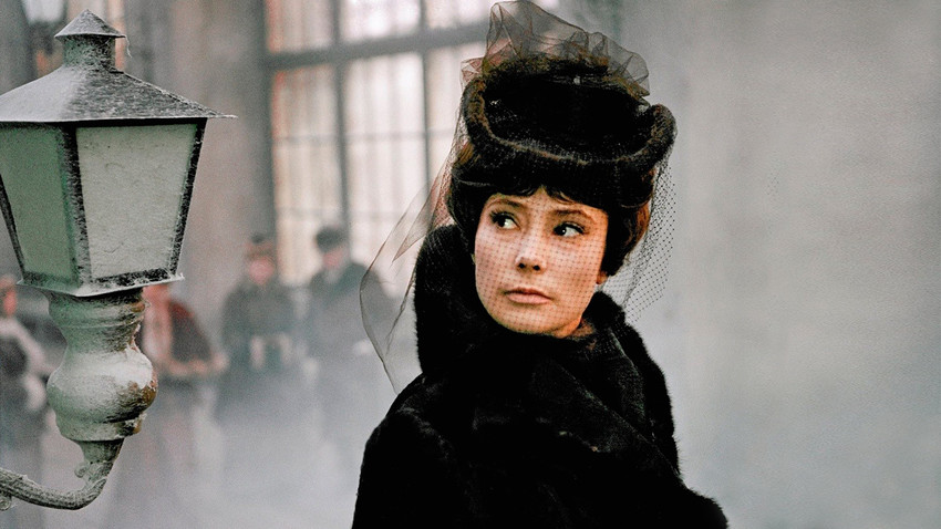 Escena de la película de 1967 "Anna Karenina" con Tatiana Samoylova.
