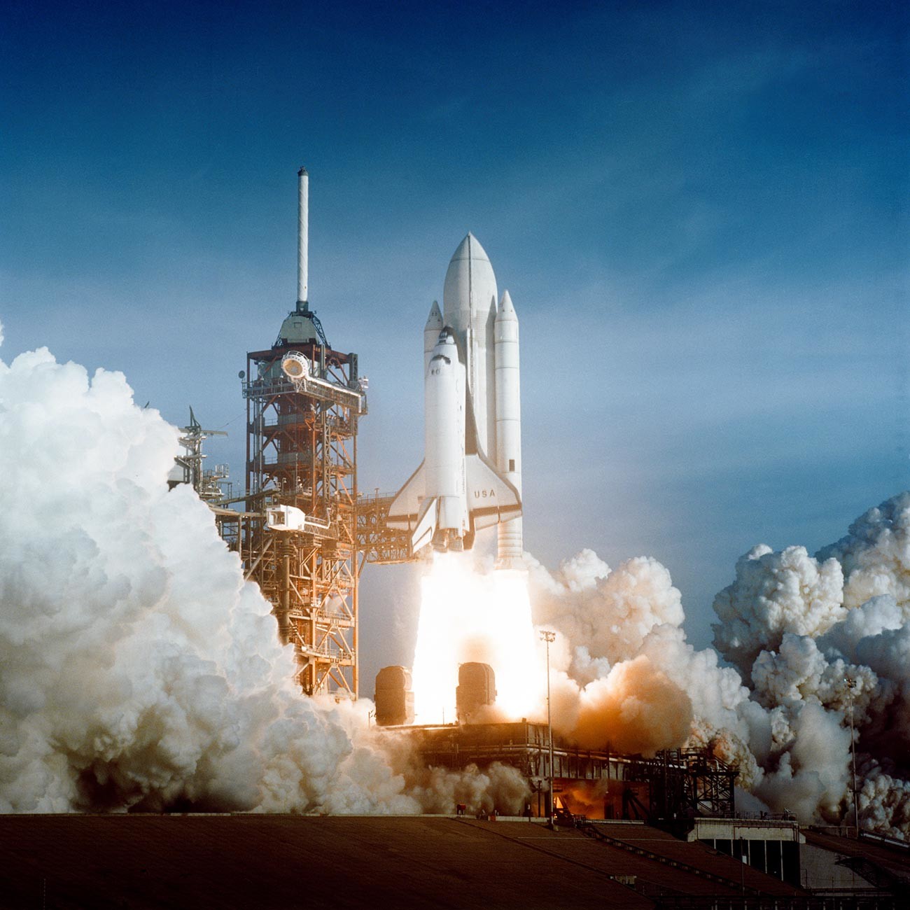 First launch of Space Shuttle Columbia