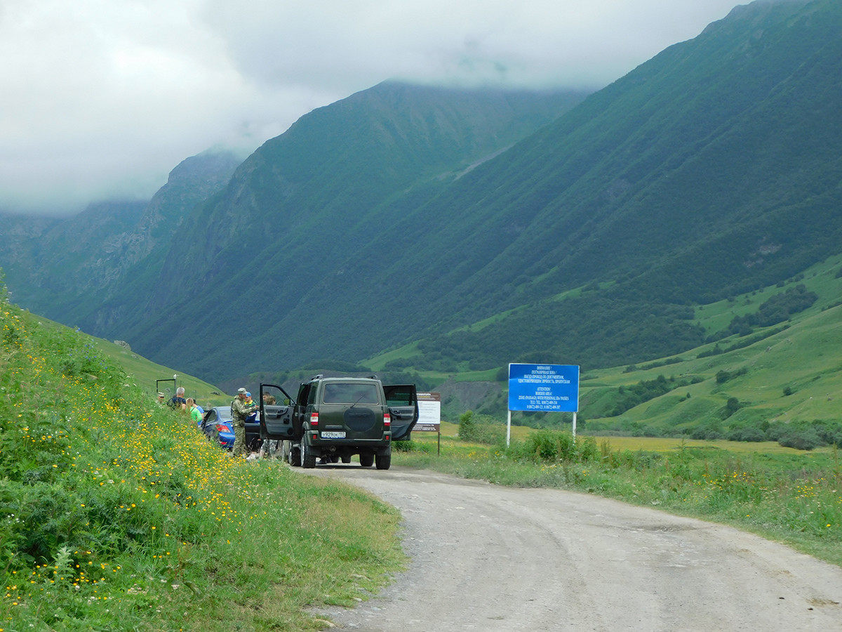 Grenzgebiet in Nordossetien, Kaukasus