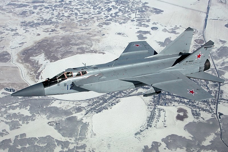 MiG-31de la Fuerza Aérea Rusa. 2012.