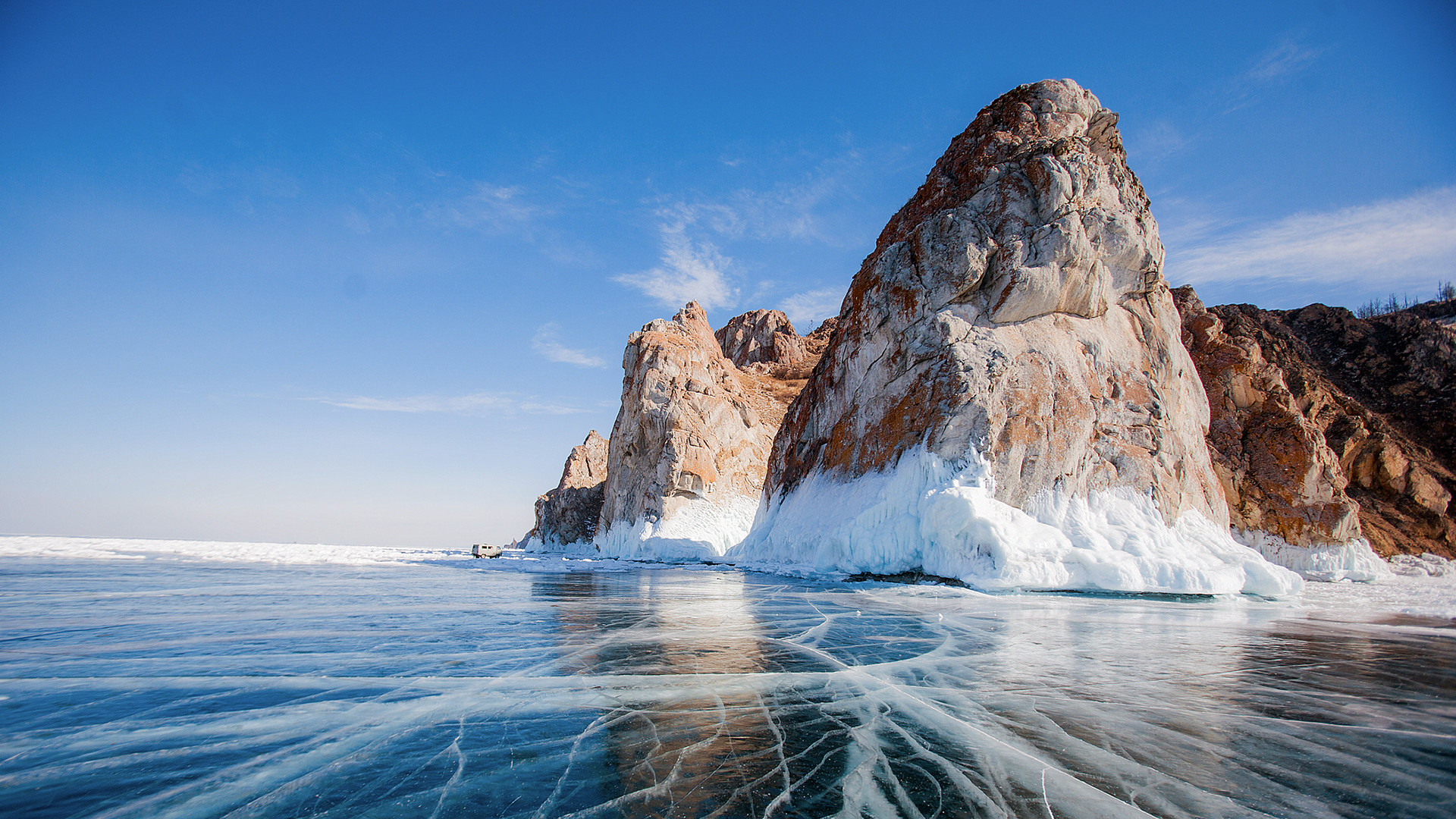 Amazing ice of Baikal.