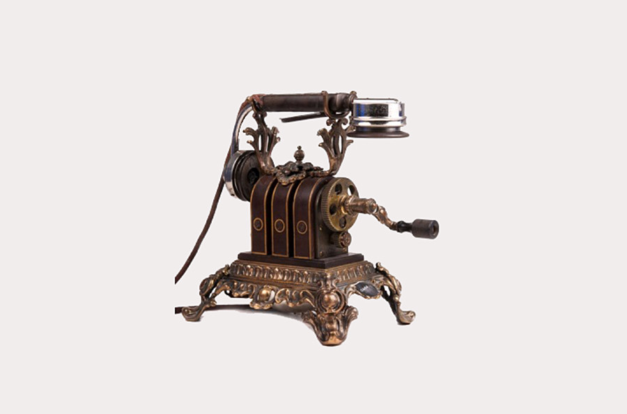 Telefon, das Kaiserin Alexandra Fjodorowna, die Frau von Zar Nikolaus II., benutzte, 1900er Jahre