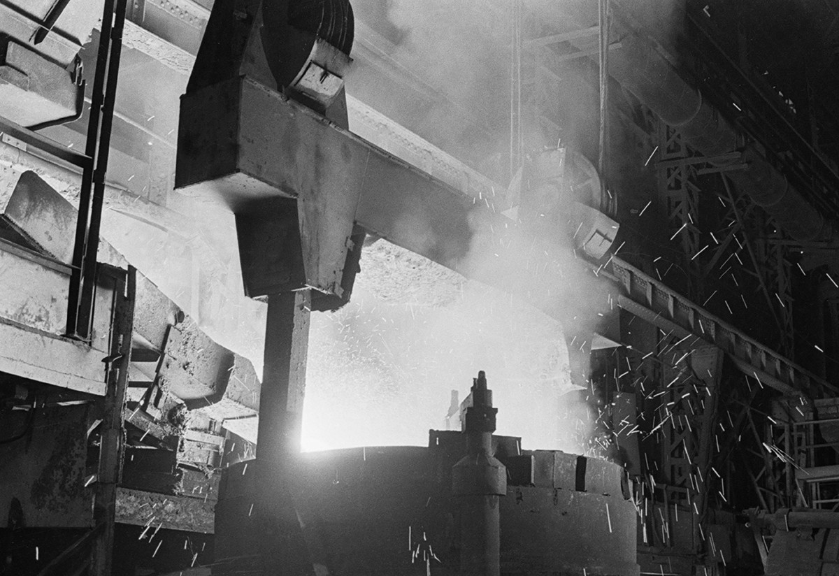 Мартенова пещ на Московския металургичен завод