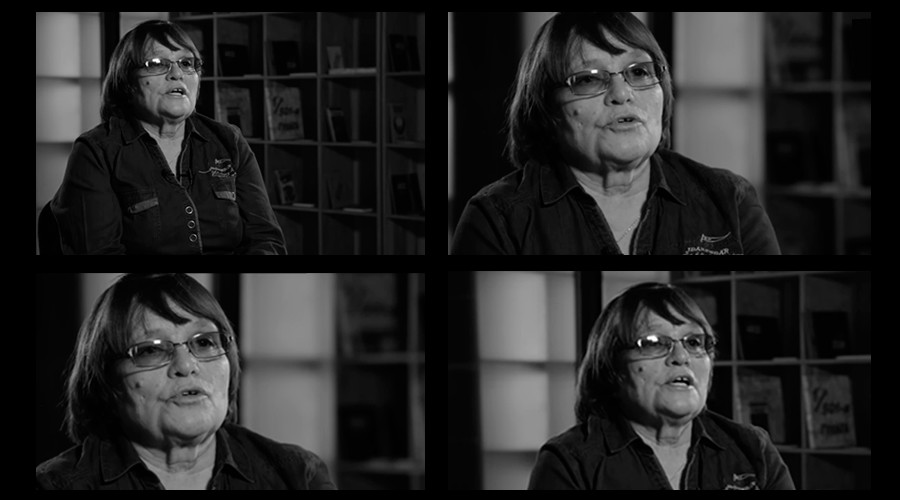 Valentina Zhukova, screenshots from the interview for 'My Gulag' project