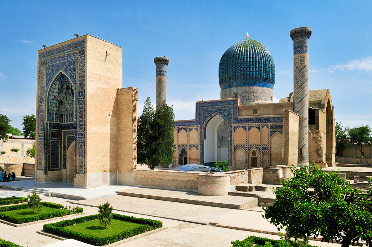 Mausoleo di Tamerlano a Samarcanda, oggi Uzbekistan, all’inizio del XV secolo
