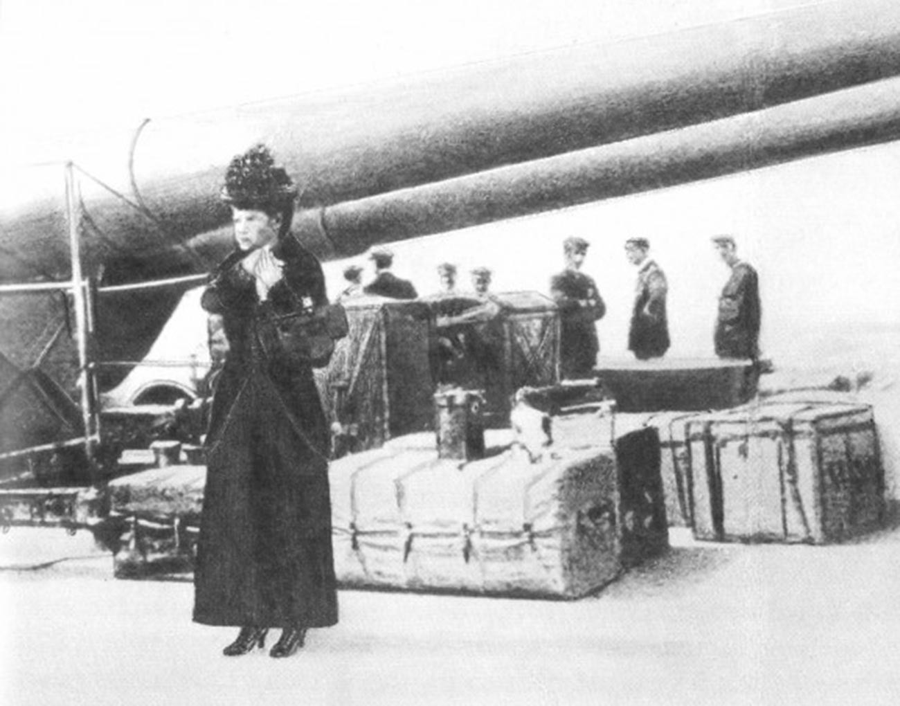 Императрицата-вдовица  Мария Фьодоровна. Евакуация от Крим през 1919 г.
