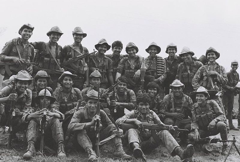 Miembros del Batallón de Lucha Irregular 