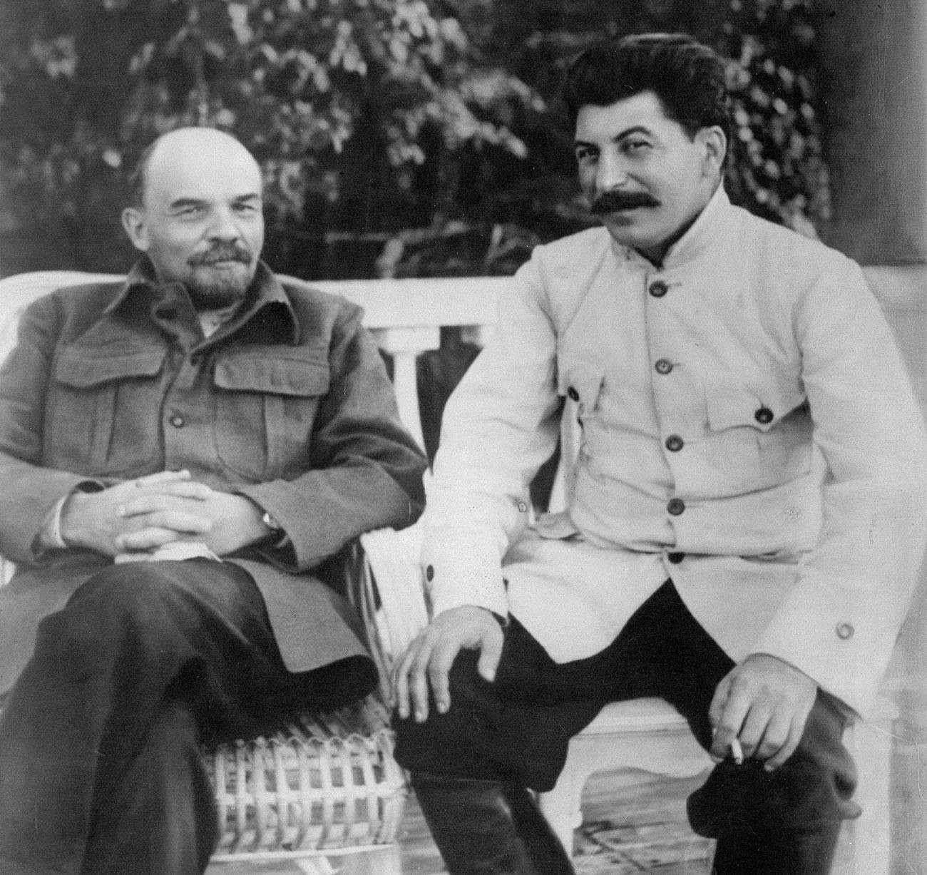 Lenin and Stalin, circa the 1920s.