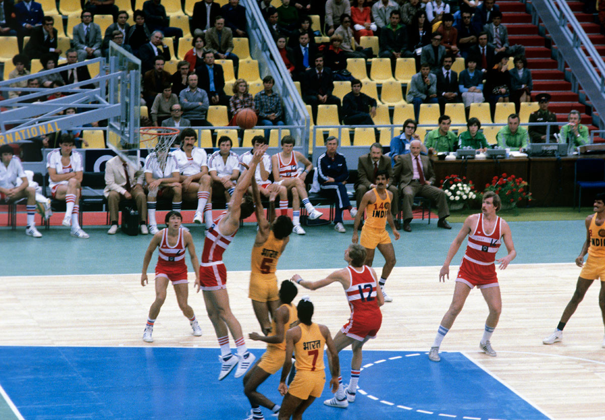 Кошаркашка утакмица на „Олимпијском“ током Летњих олимпијских игара 1980.