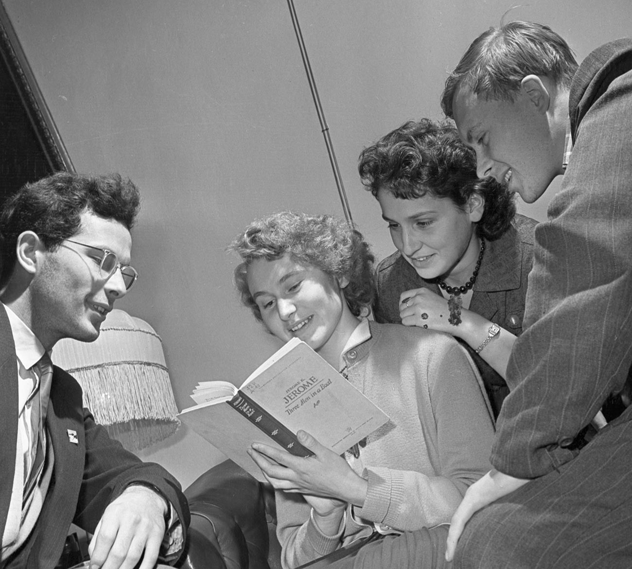 Un groupe d'étudiants de Moscou en 1958
