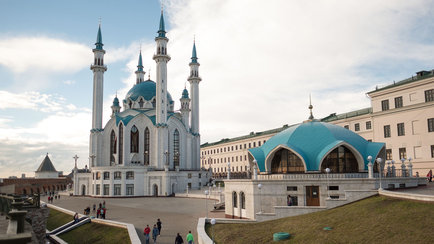 Masjid Kul Sharif di Kota Kazan, Republik Tatarstan, Rusia.