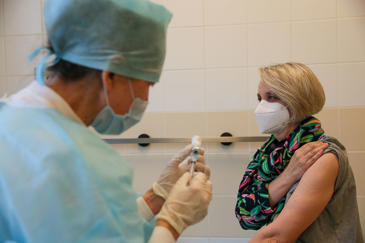 Vaccination dans un hôpital de Sotchi