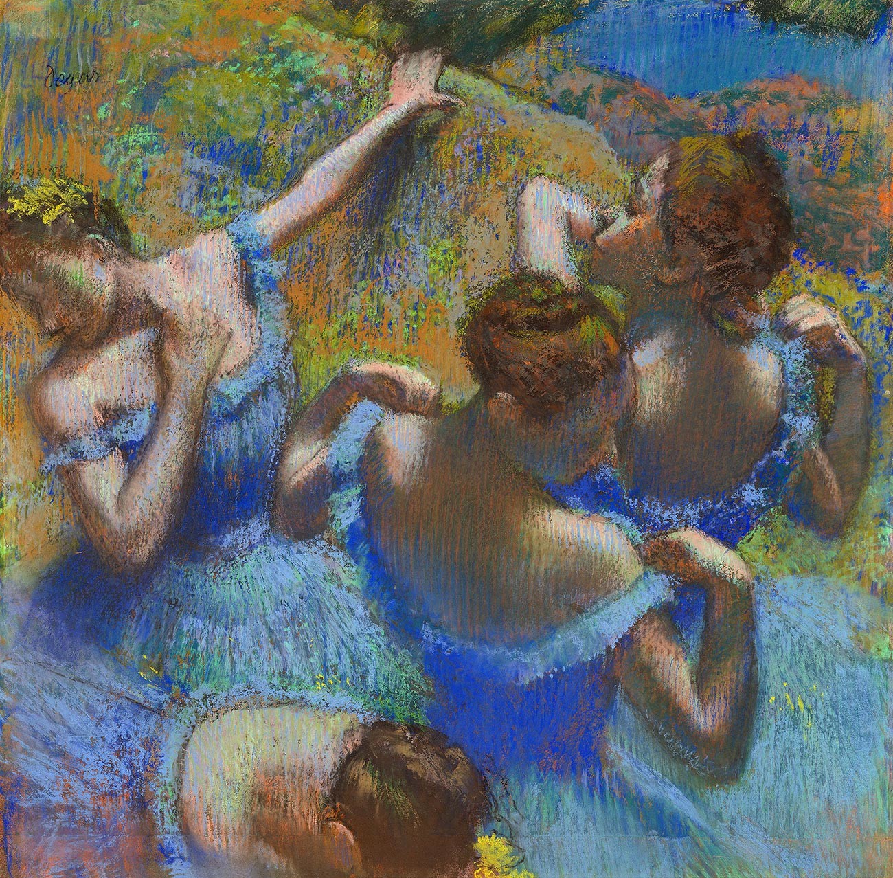 Эдгар Дега. «Голубые танцовщицы», 1897