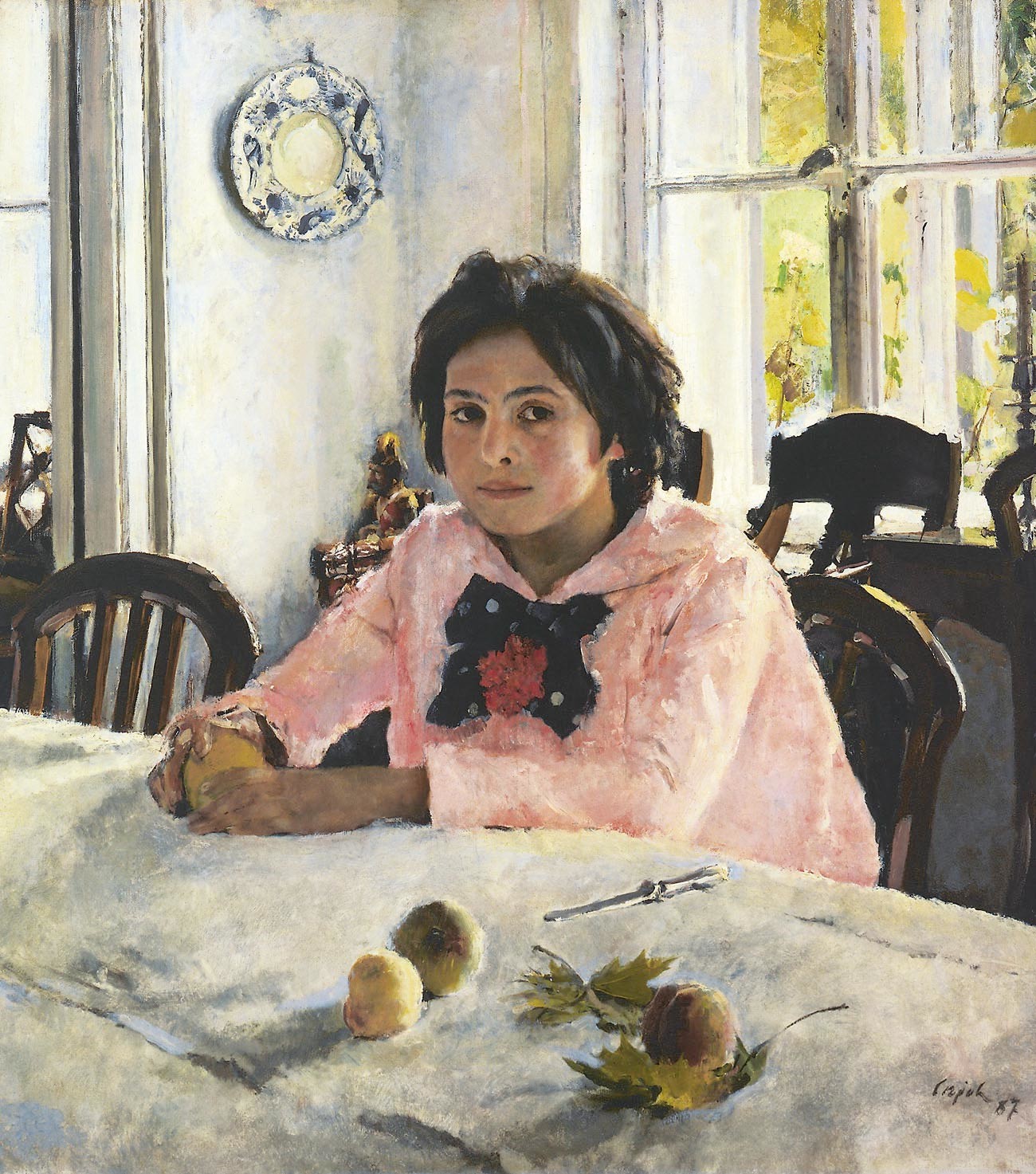 Валентин Серов. Девочка с персиками, 1887