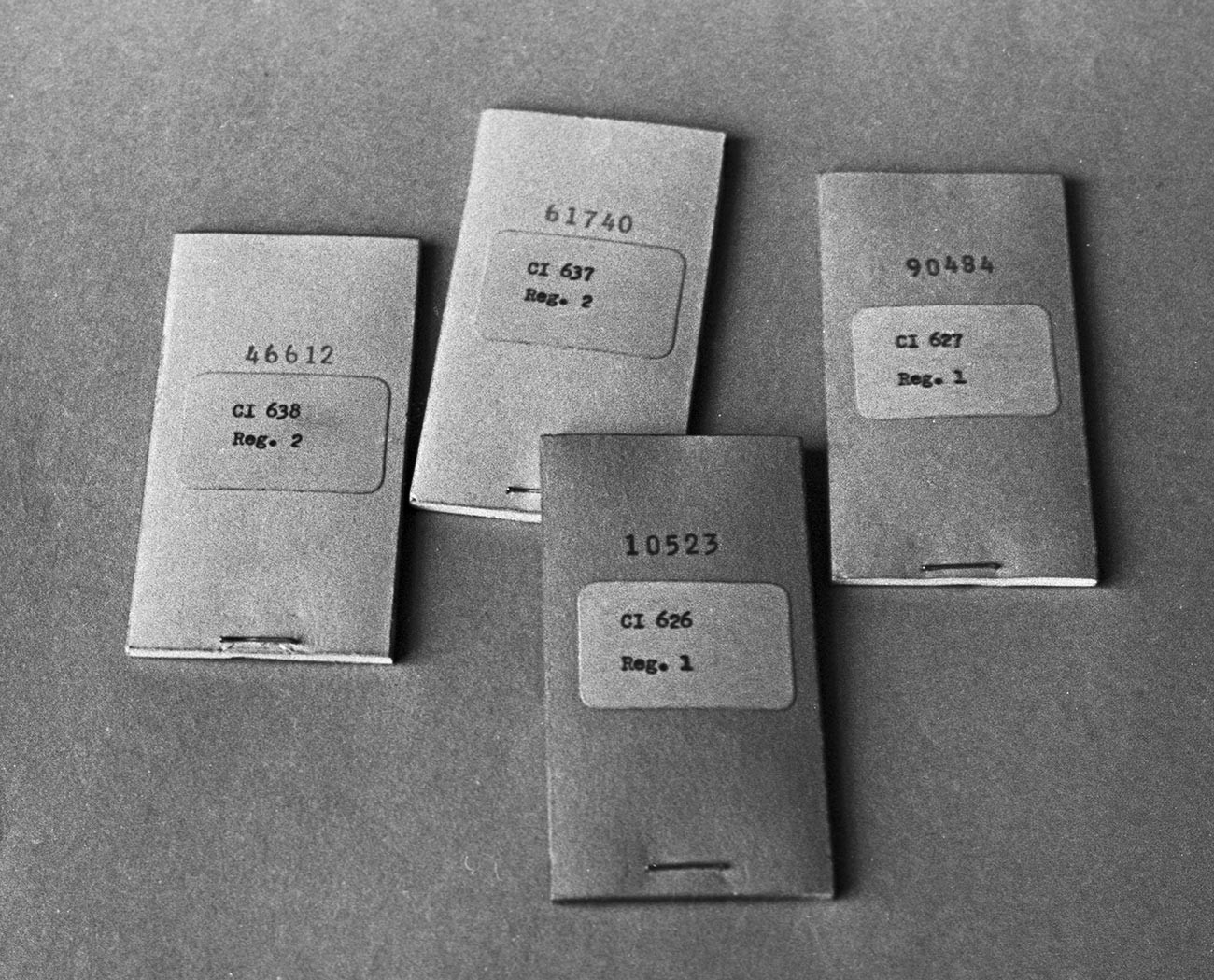 Шифровальные блокноты, принадлежавшие полковнику советской военной разведки Олегу Пеньковскому.