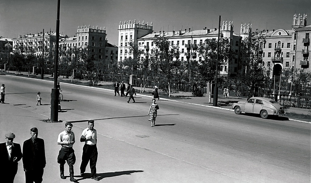 Sotsgorod in Magnitogorsk, 1950s.