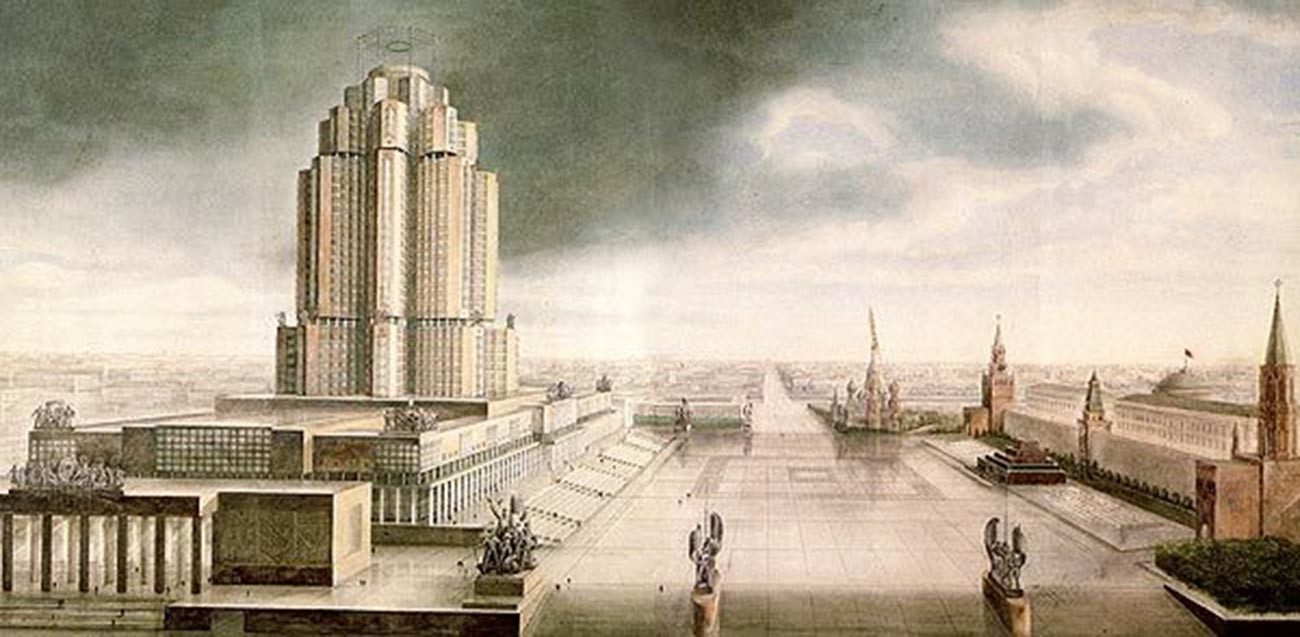 One of the designs for the Ministry of Heavy Industry (Narkomtyazhprom)
