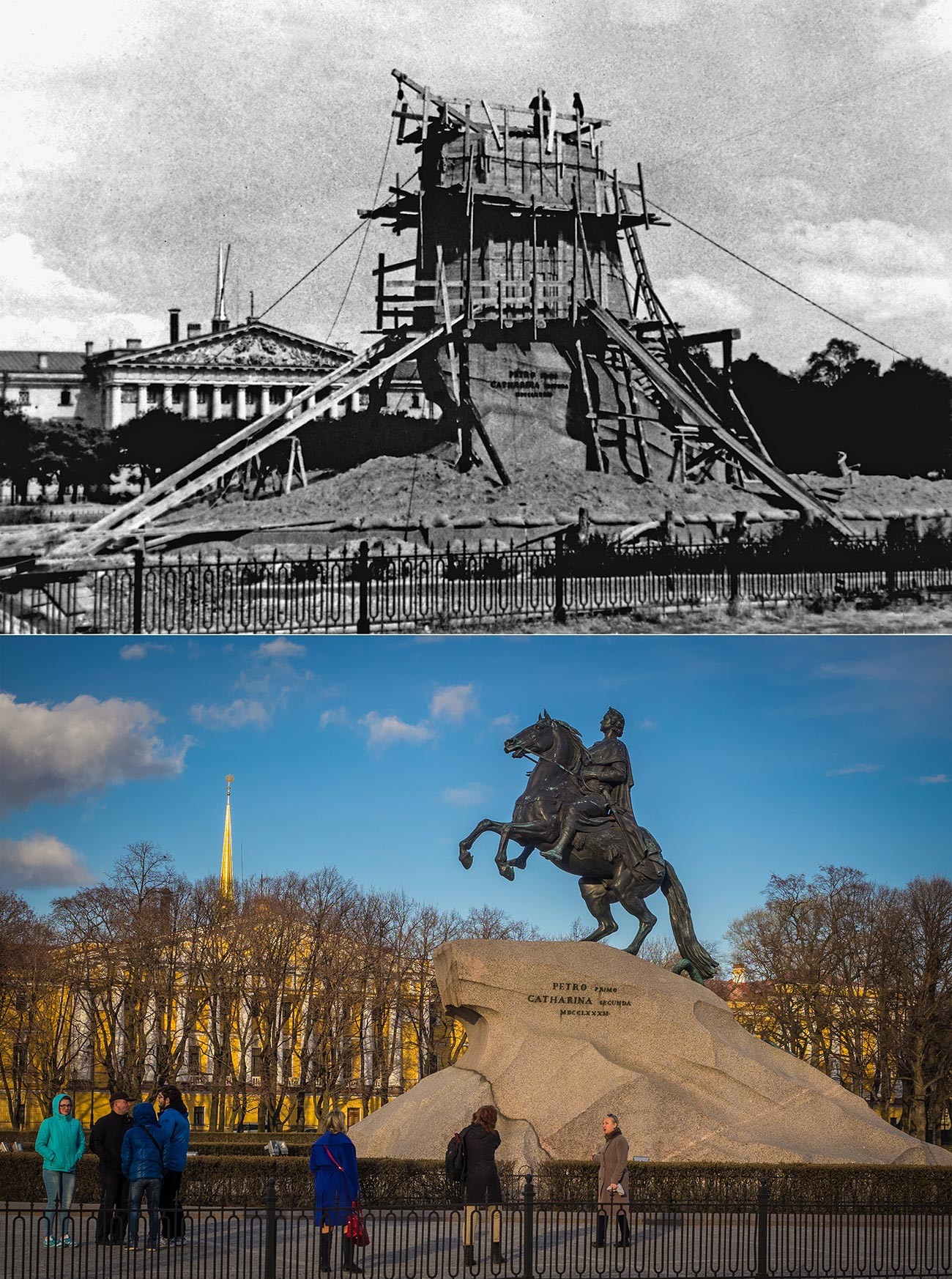 The monument to Peter the Great (The Bronze Horseman).