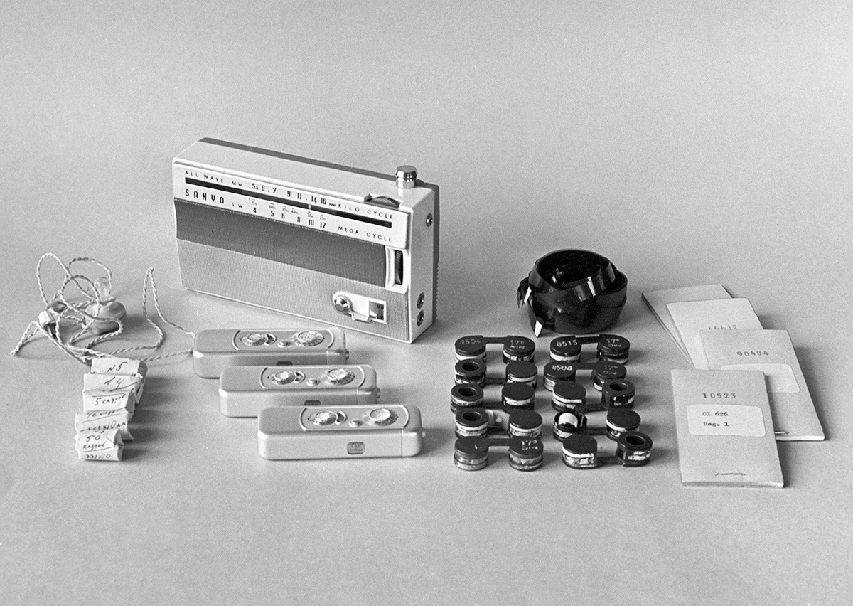 Technical equipment for espionage owned by Colonel of the Soviet reconnaissance, Oleg Penkovsky.