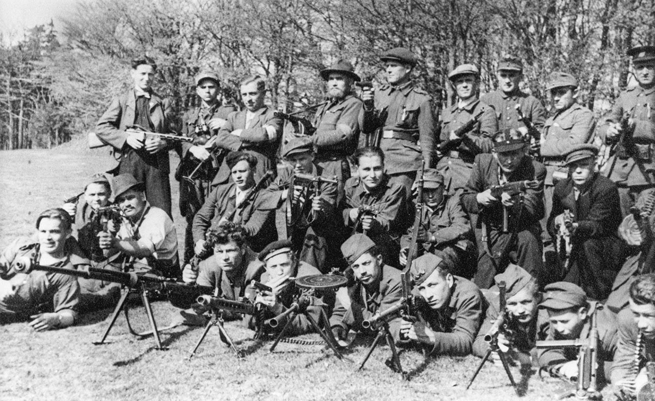 La 2e brigade de partisans slovaques le jour de la Victoire