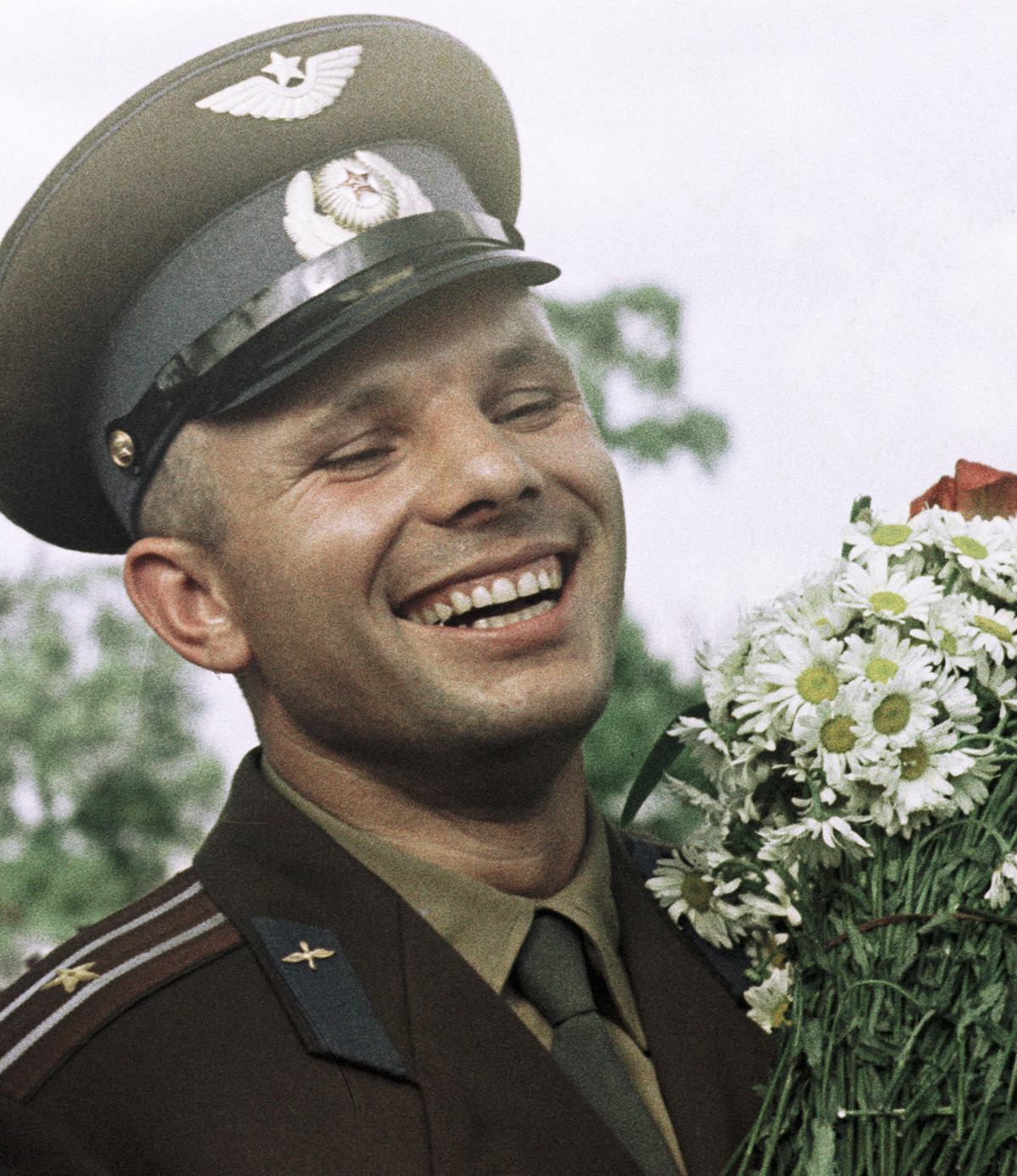 O cosmonauta soviético Iúri Gagárin.