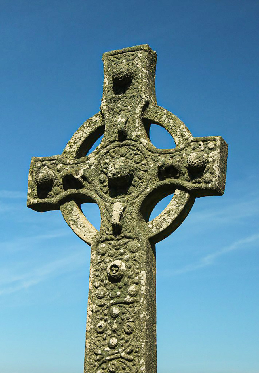 Croix de pierre du VIII siècle sur l’île d’Islay, en Écosse