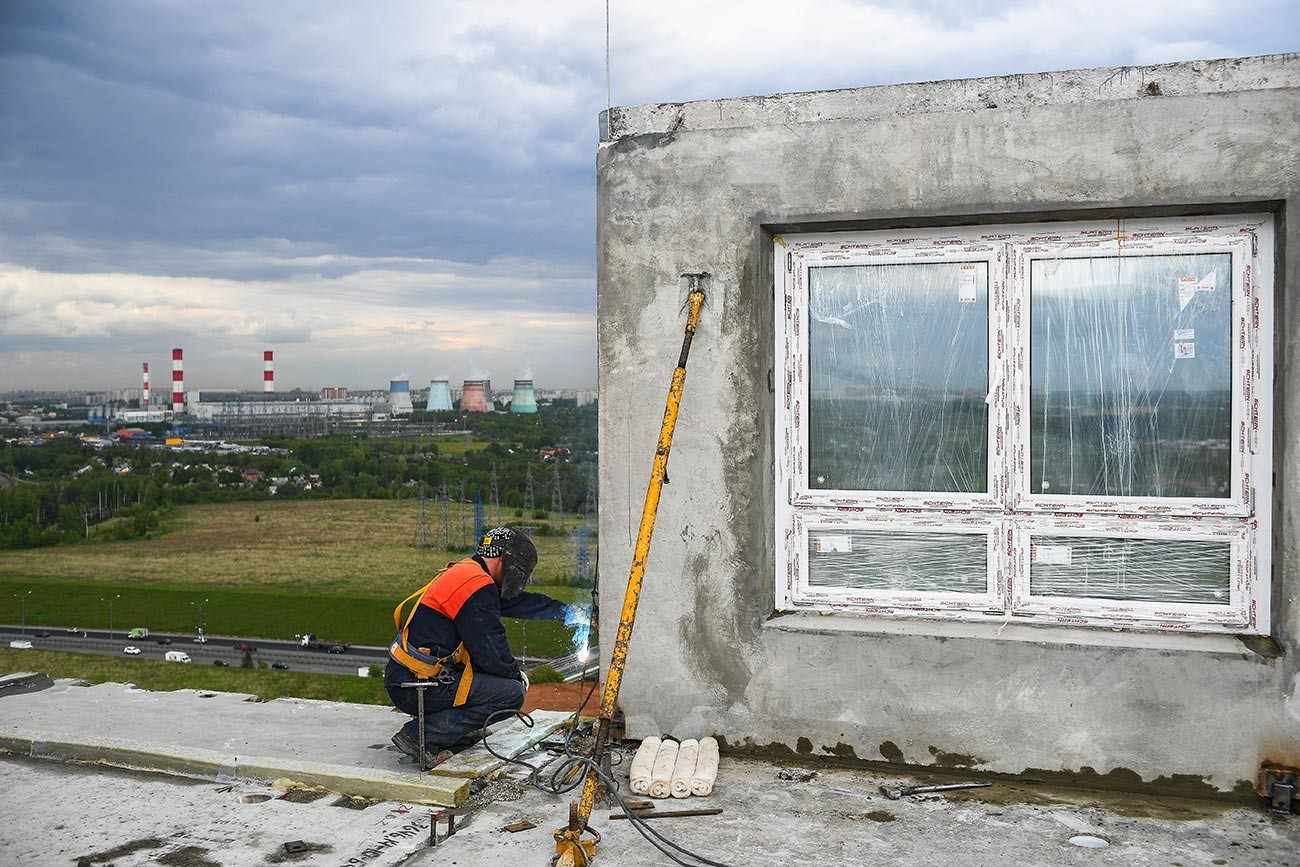 Construction in Moscow Region.