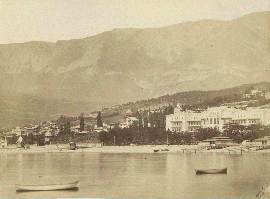 ヤルタの海岸線。1890年代