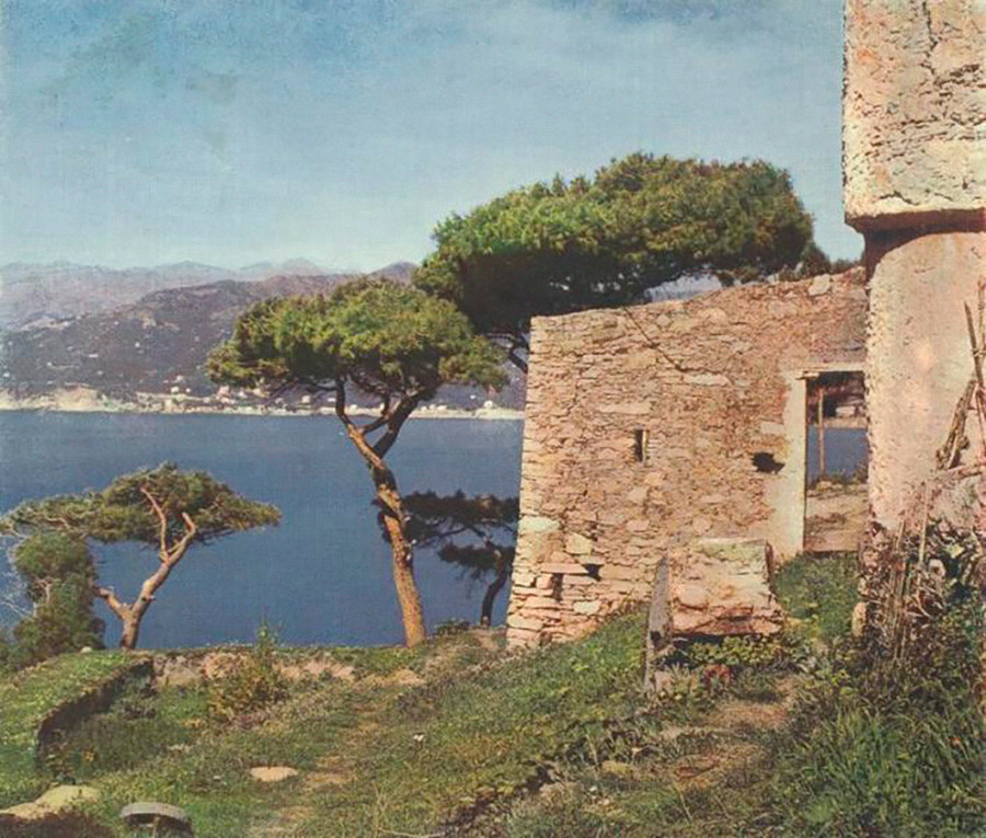 絵のように美しいクリミア沿岸の一コマ。1900年代