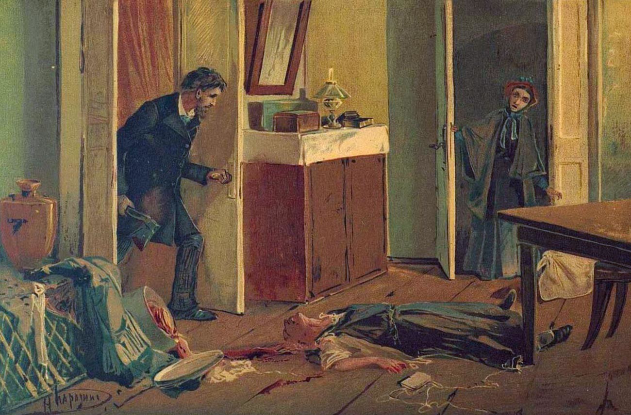 Illustration to 'Crime and Punishment'.