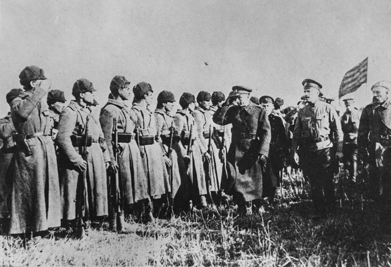 Адмирал Александр Колчак на фронте.
