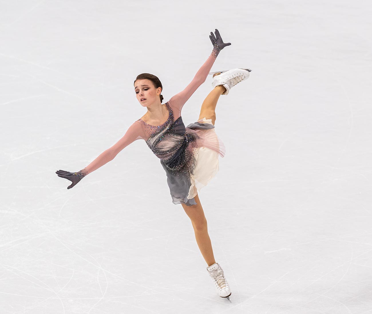 Anna Shcherbakova ai Campionati del Mondo di Stoccolma, 26 marzo 2021