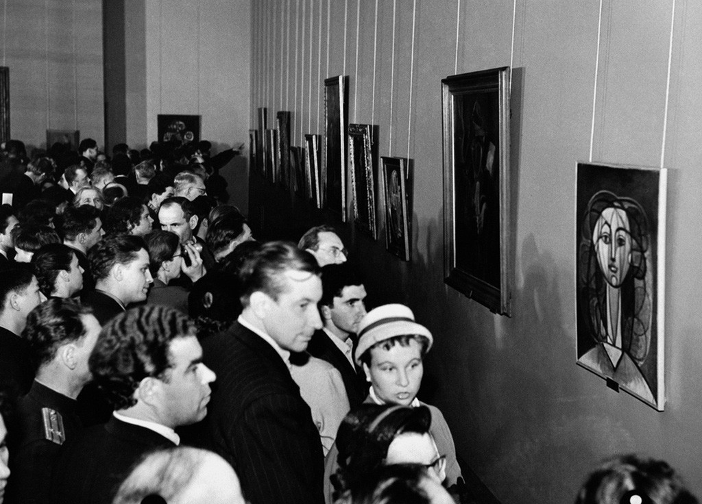 Exposición de Pablo Picasso en Moscú.
