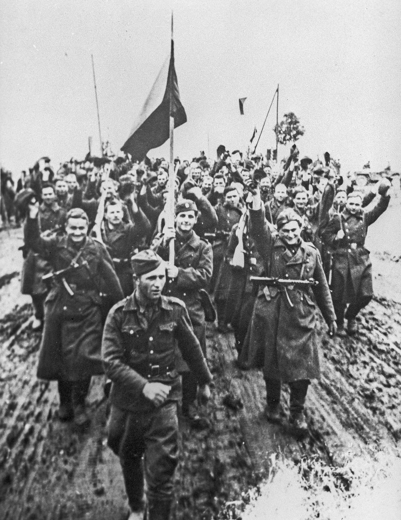 Голема татковинска војна 1941-1945 година. Војници на Првиот Чехословачки армиски корпус./Од архивот на Централниот музеј на вооружените сили на СССР.