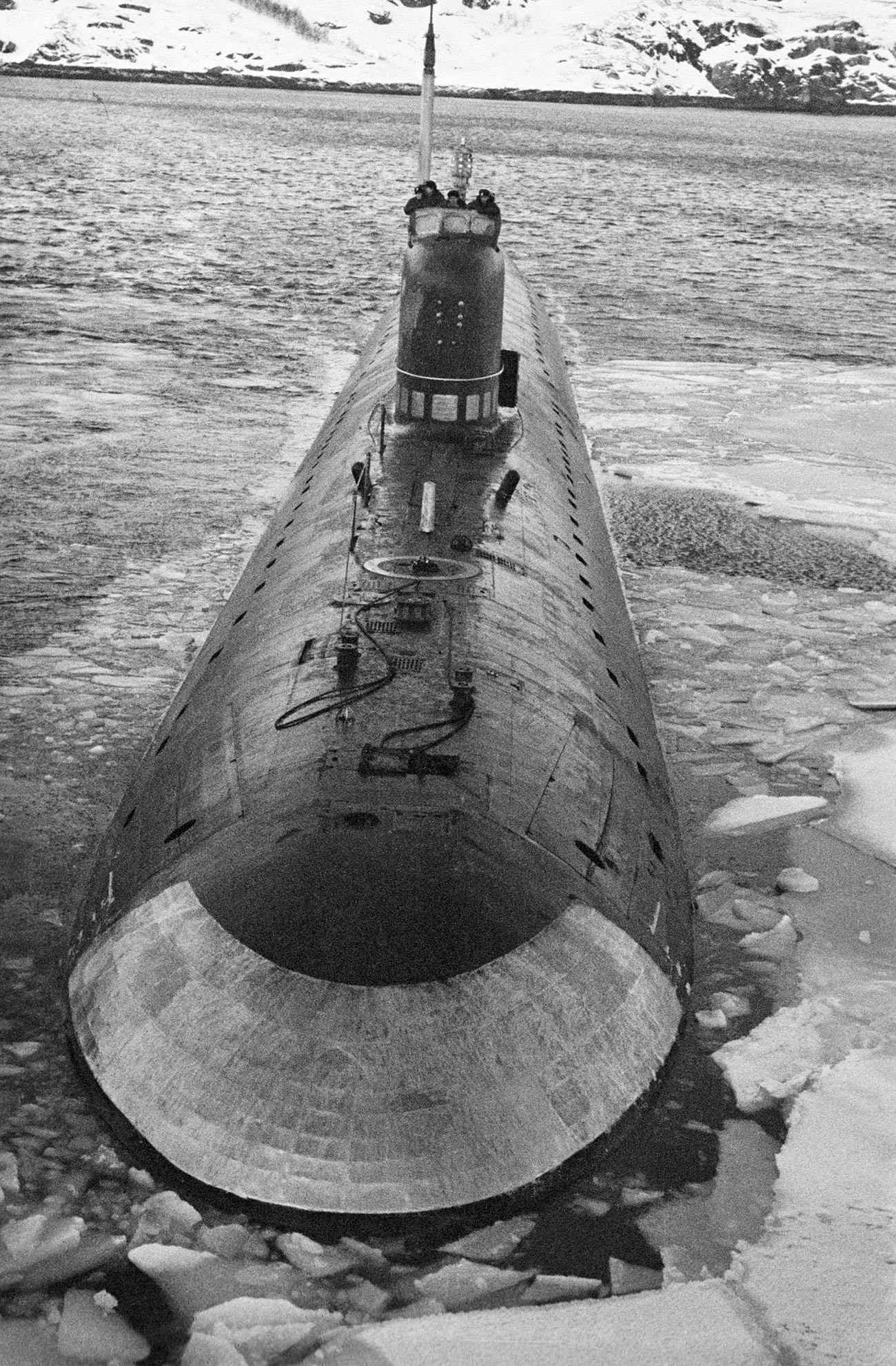 Совјетска нуклеарна подморница „Лењински комсомол“.