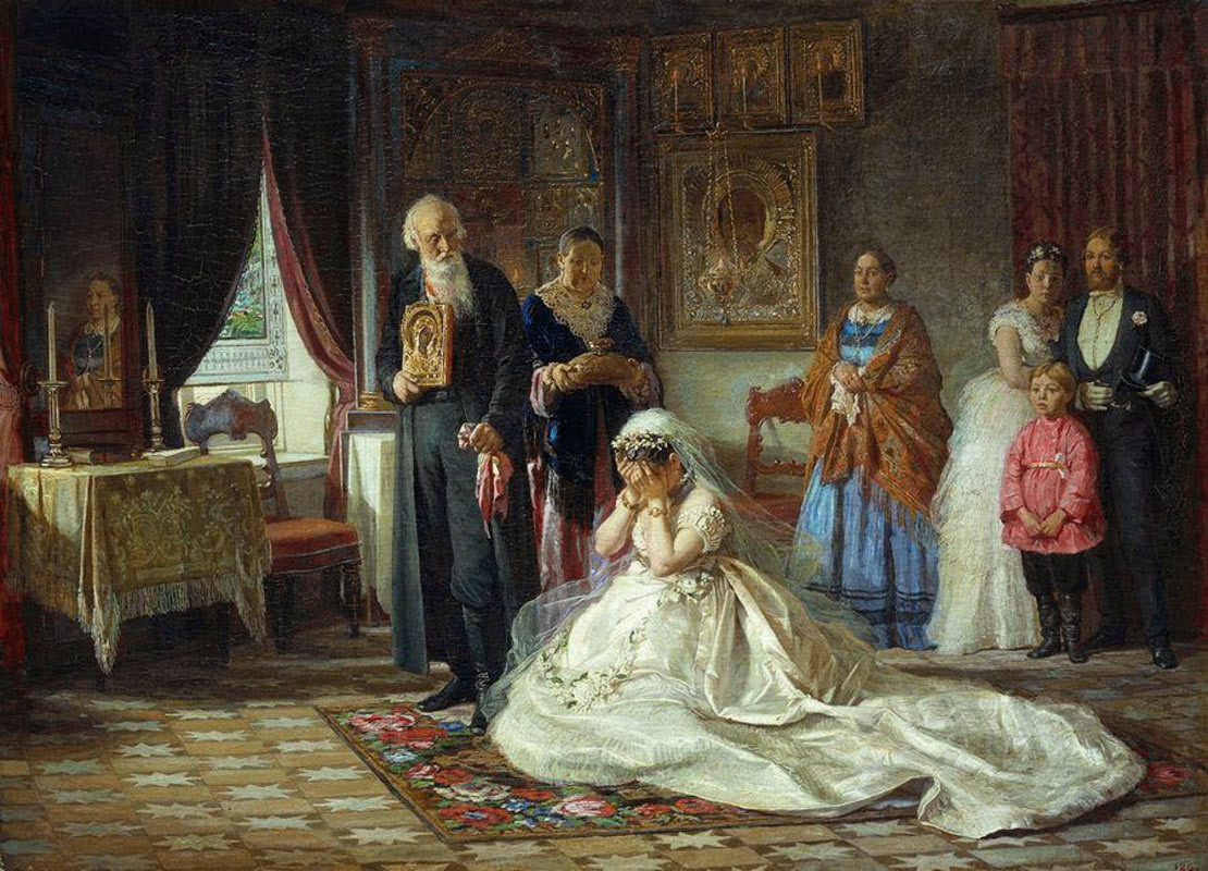 «Перед венцом», Фирс Журавлев, 1874