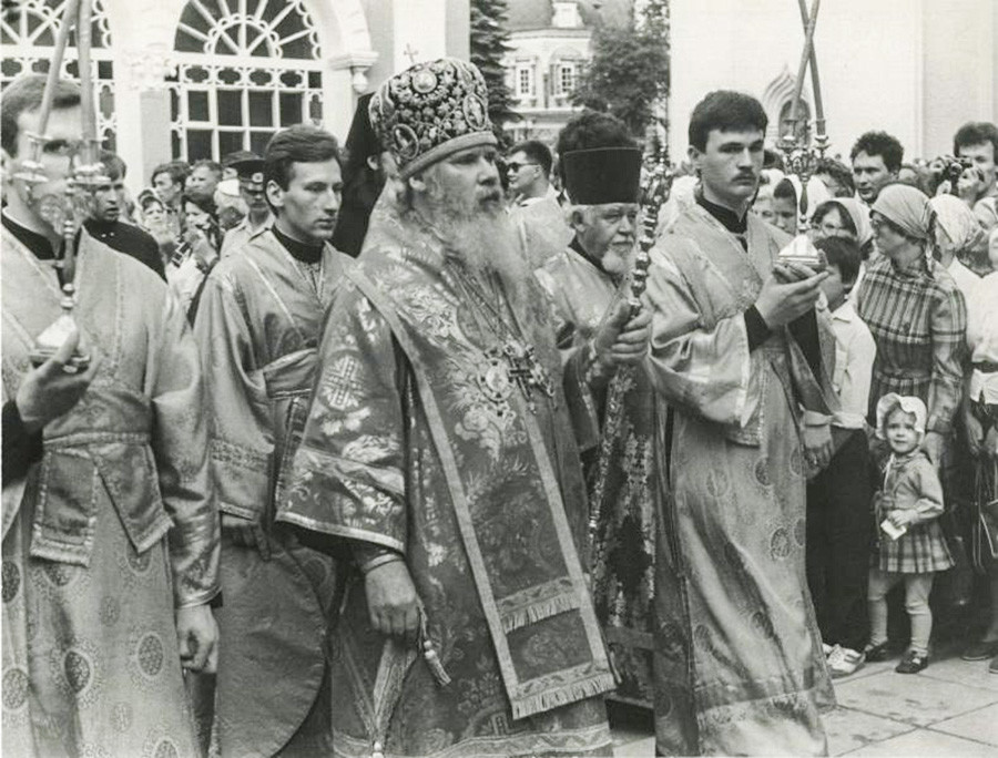 至聖三者聖セルギイ大修道院のロシア正教総主教アレクセイ2世