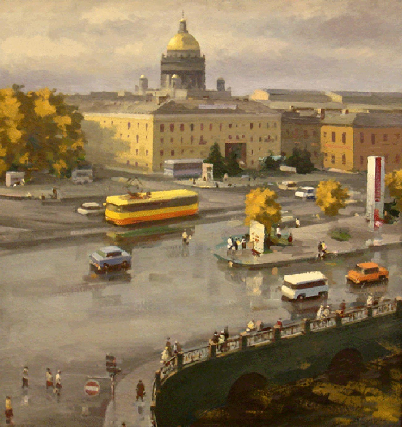 レニングラード、労働広場、1983年