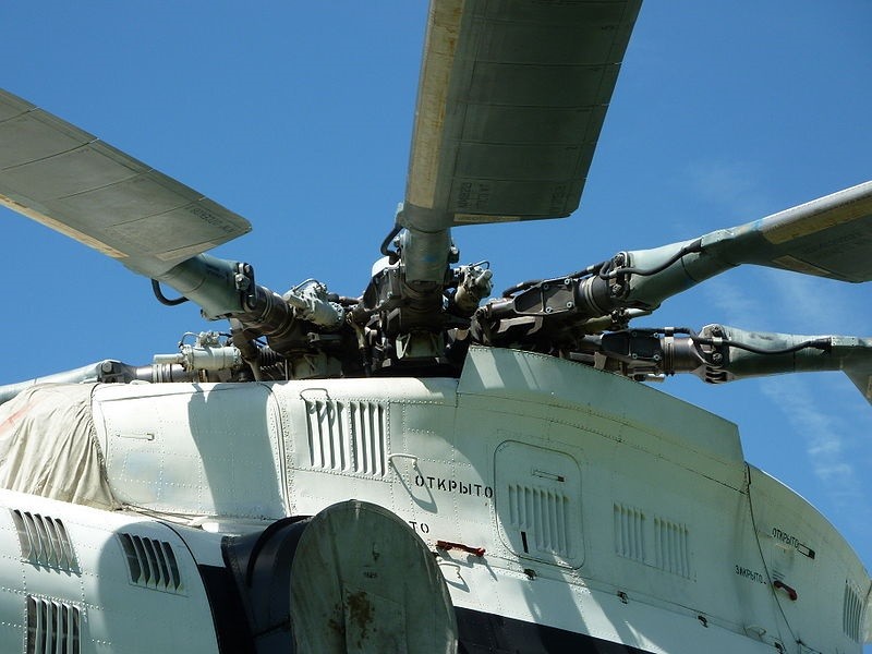 Rotor principal de un Mi-26